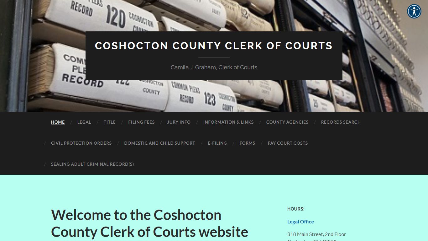 Camila J. Graham, Clerk of Courts - Coshocton County, Ohio